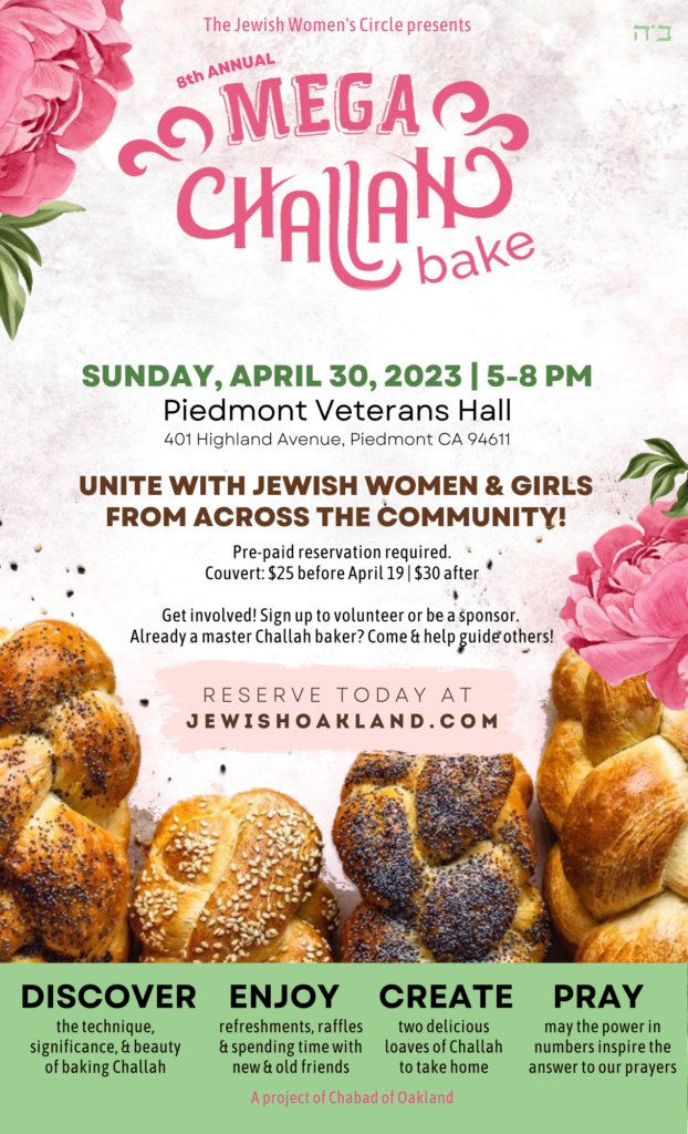 Mega Challah Bake Chabad Jewish Center of Oakland